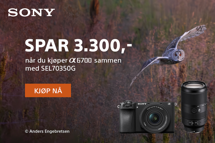 Sony a6700 + objektiv = rabatt